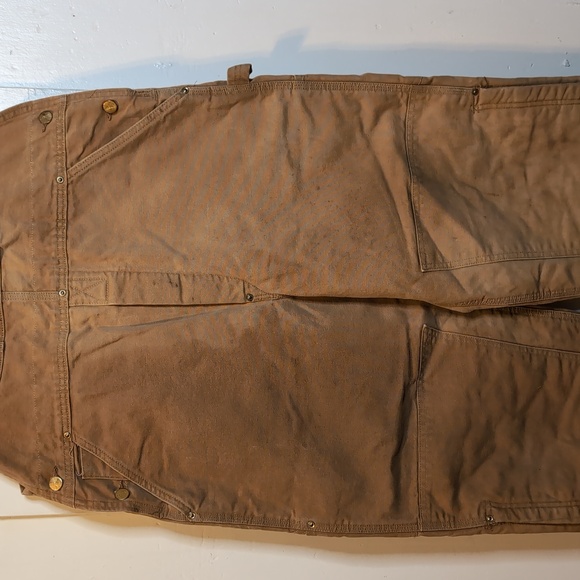 Vint. 🇺🇸made Carhartt arctic lined bib overalls mens 40x30 - Picture 2 of 11